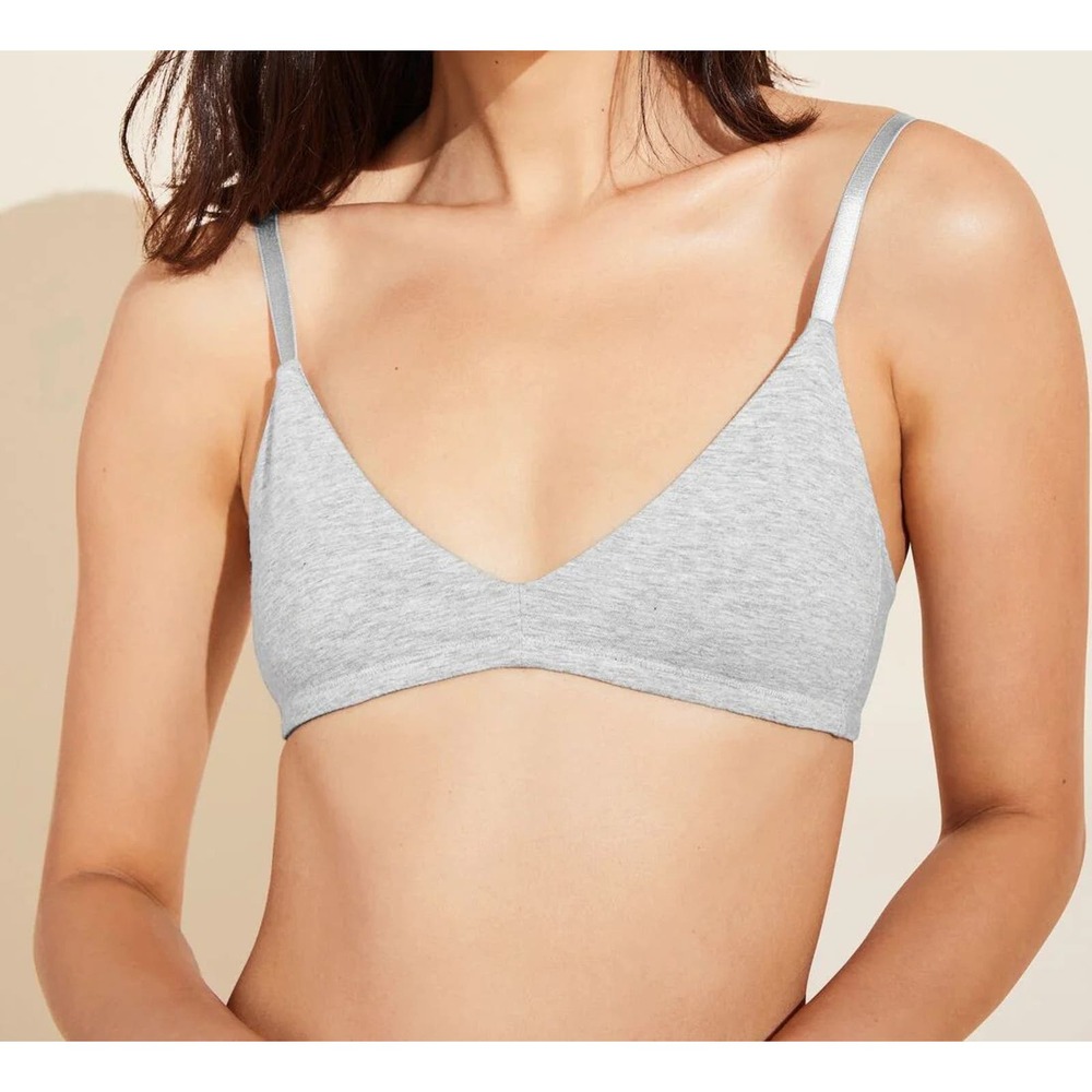 Eberjey NWT Pima Stretch Cotton Bralette Heatherly Grey Size XS/S MSRP $65